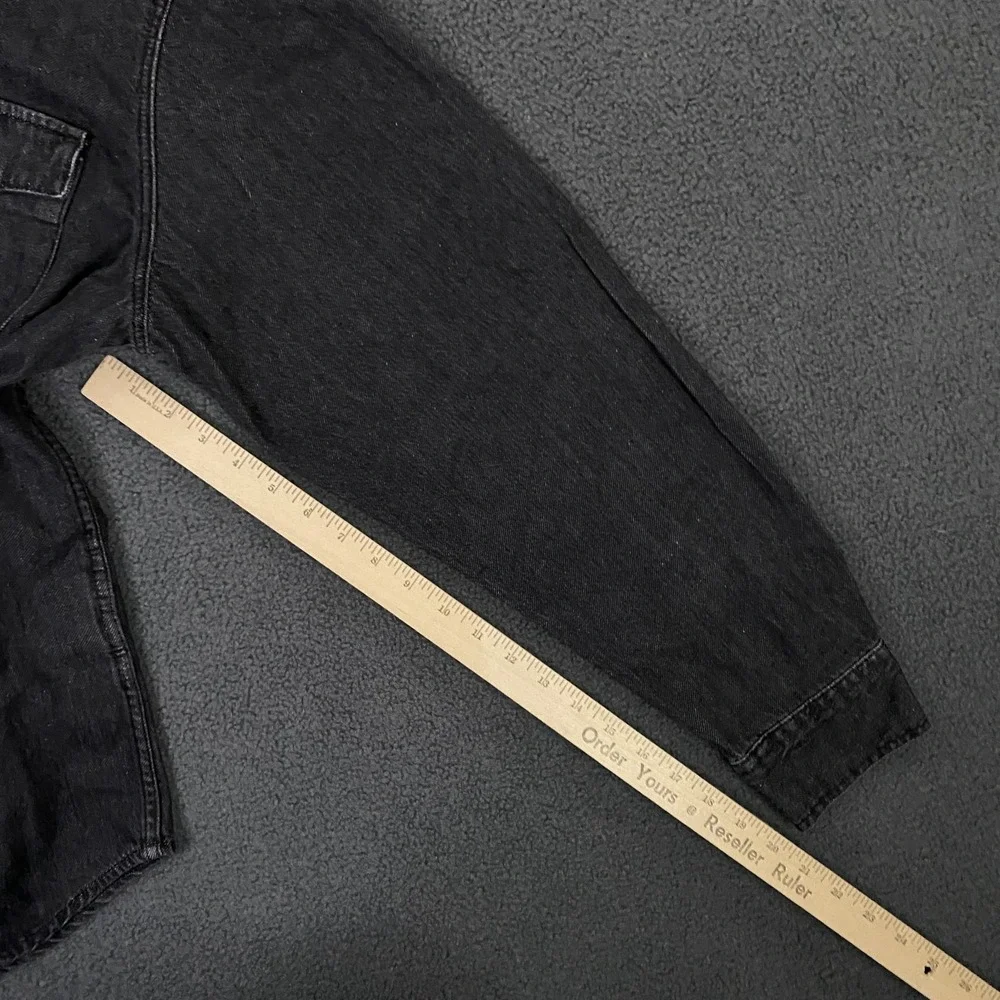 Levis Denim Shirt Mens XL Relaxed Fit Black Cotton Hemp Button Up Reb Tab NWT